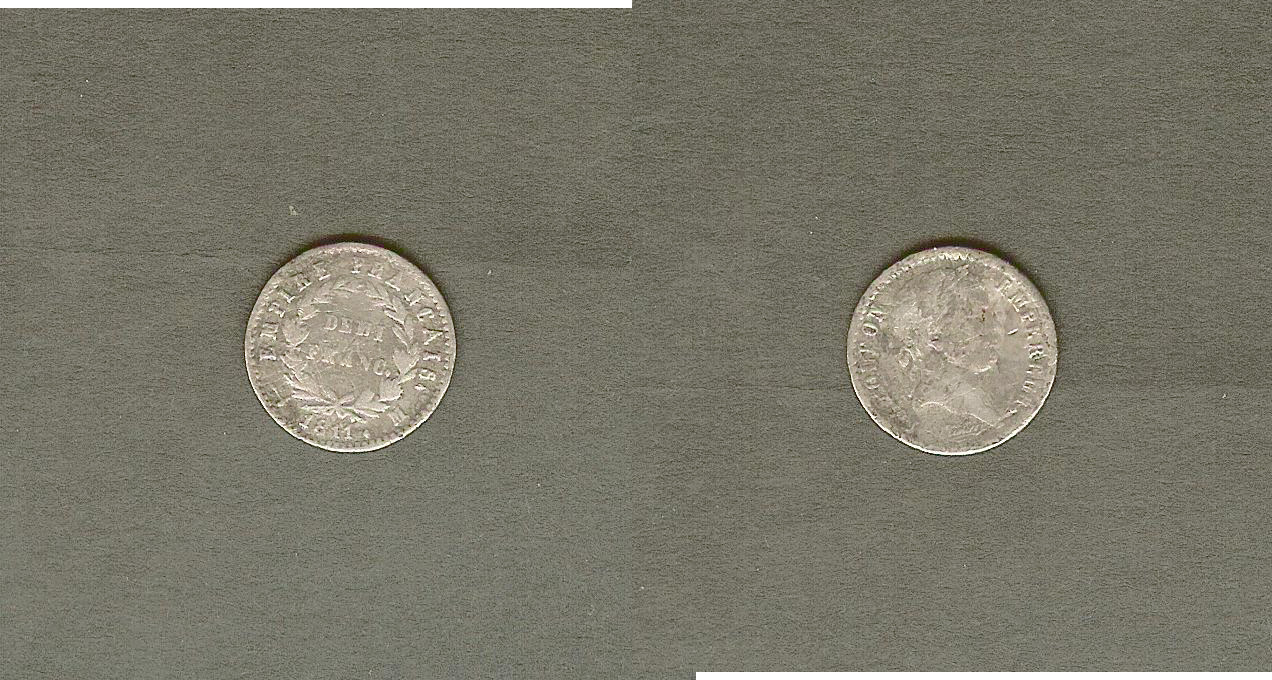 half franc Napoleon 1811M aVF